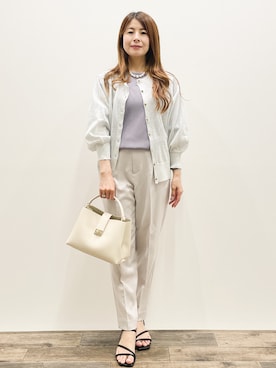 「OPAQUE.CLIP（オペークドットクリップ）のアイテム」を使った、Asukaさん（レディース・149cm）の夏コーディネート
