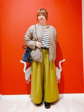 「DRESKIP（ドレスキップ）のアイテム」を使った、みぃーこさん（レディース・155cm）の冬コーディネート