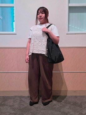 笹平汐音さん（レディース・154cm）の秋コーディネート
