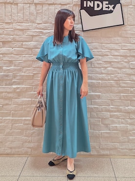 「OPAQUE.CLIP（オペークドットクリップ）のアイテム」を使った、mamiさん（レディース・160cm）の夏コーディネート
