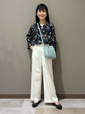 「INDIVI（インディヴィ）のアイテム」を使った、KEIKOさん（レディース・152cm）の春コーディネート