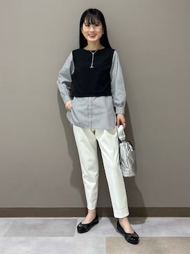 「INDIVI（インディヴィ）のアイテム」を使った、KEIKOさん（レディース・152cm）の春コーディネート