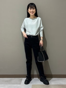 「INDIVI（インディヴィ）のアイテム」を使った、KEIKOさん（レディース・152cm）の春コーディネート