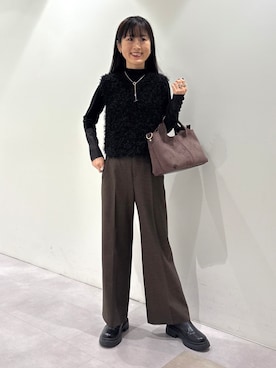 「INDIVI（インディヴィ）のアイテム」を使った、KEIKOさん（レディース・152cm）の秋コーディネート