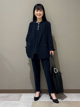 「HusHusH（ハッシュアッシュ）のアイテム（パンツ）」を使った、KEIKOさん（レディース・152cm）の冬コーディネート
