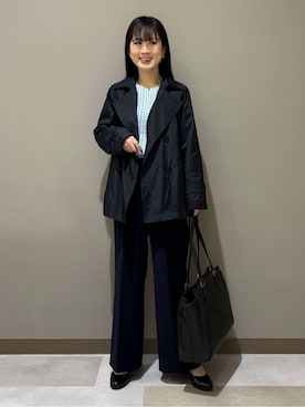 「INDIVI（インディヴィ）のアイテム」を使った、KEIKOさん（レディース・152cm）の春コーディネート