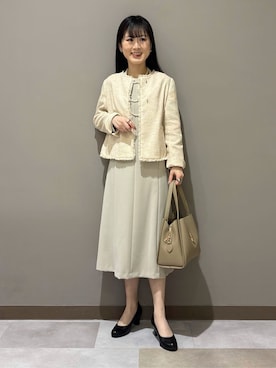 「SOUP（スープ）のアイテム」を使った、KEIKOさん（レディース・152cm）の春コーディネート