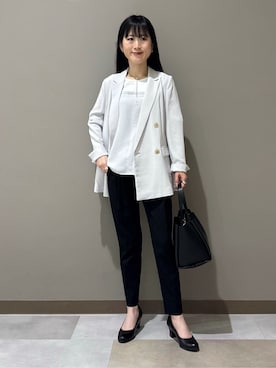 「HusHusH（ハッシュアッシュ）のアイテム（パンツ）」を使った、KEIKOさん（レディース・152cm）の春コーディネート