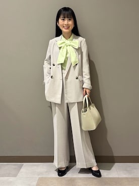 「HusHusH（ハッシュアッシュ）のアイテム」を使った、KEIKOさん（レディース・152cm）の春コーディネート