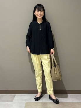 「INDIVI（インディヴィ）のアイテム」を使った、KEIKOさん（レディース・152cm）の春コーディネート