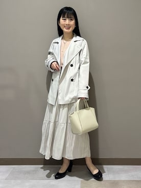 「INDIVI（インディヴィ）のアイテム」を使った、KEIKOさん（レディース・152cm）の冬コーディネート