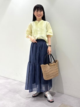 「INDIVI（インディヴィ）のアイテム」を使った、KEIKOさん（レディース・152cm）の秋コーディネート