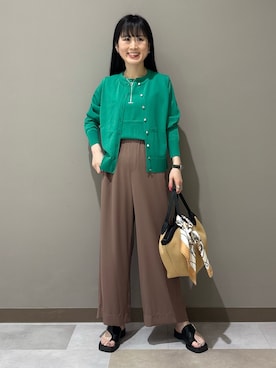「Sunauna（スーナウーナ）のアイテム」を使った、KEIKOさん（レディース・152cm）の春コーディネート