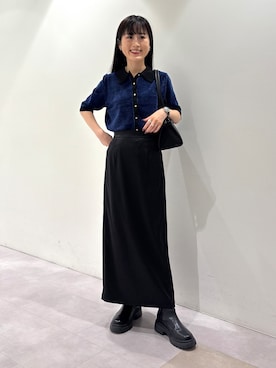 「INDIVI（インディヴィ）のアイテム」を使った、KEIKOさん（レディース・152cm）の秋コーディネート