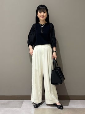 「INDIVI（インディヴィ）のアイテム」を使った、KEIKOさん（レディース・152cm）の春コーディネート