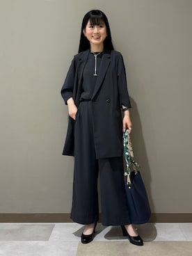 「Sunauna（スーナウーナ）のアイテム」を使った、KEIKOさん（レディース・152cm）の春コーディネート