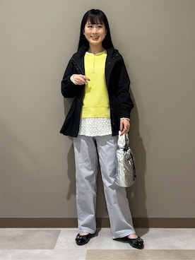 「INDIVI（インディヴィ）のアイテム（ブルゾン）」を使った、KEIKOさん（レディース・152cm）の冬コーディネート