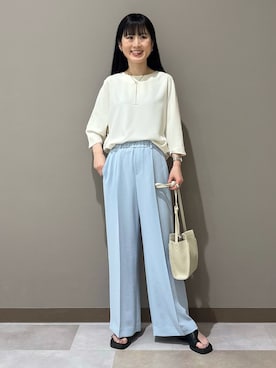 「Airpapel（エアパペル）のアイテム」を使った、KEIKOさん（レディース・152cm）の春コーディネート