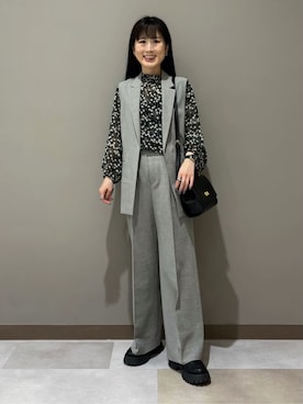 「Rubyrivet（ルビーリベット）のアイテム」を使った、KEIKOさん（レディース・152cm）の冬コーディネート
