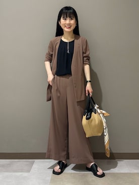 「SOUP（スープ）のアイテム」を使った、KEIKOさん（レディース・152cm）の春コーディネート