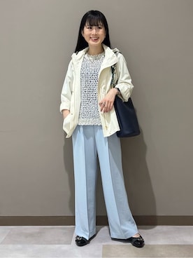 「INDIVI（インディヴィ）のアイテム（ブルゾン）」を使った、KEIKOさん（レディース・152cm）の春コーディネート