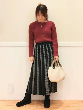 「DRESKIP（ドレスキップ）のアイテム」を使った、NMさん（レディース・162cm）の秋コーディネート