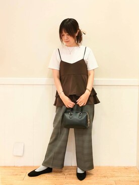 「DRESKIP（ドレスキップ）のアイテム」を使った、NMさん（レディース・162cm）の夏コーディネート