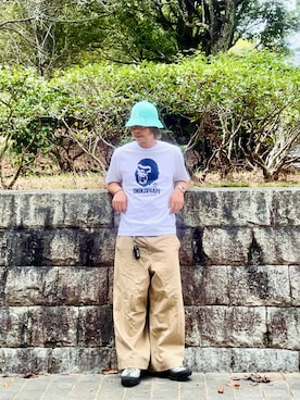 「A BATHING APE（アベイシングエイプ）のアイテム」を使った、Nobuhiro.Iさん（メンズ・165cm）の秋コーディネート