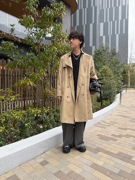 「soerte（ソエルテ）のアイテム」を使った、Mashさん（メンズ・180cm）の春コーディネート