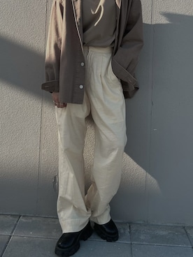 「男友風」｜Hitomi🇹🇼さん（レディース・156cm）の夏コーディネート