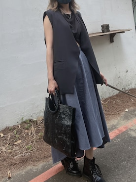 「uresのアイテム（ジャケット/アウター、ブルー系）」を使った、Hitomi🇹🇼さん（レディース・156cm）の夏コーディネート