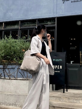 「黒髪ロング」｜Meuさん（レディース・163cm）の夏コーディネート