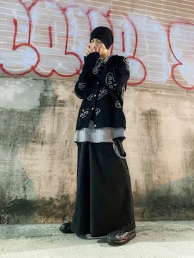 「MAMC（エムエーエムシー）のアイテム」を使った、GigaLiuさん（メンズ・173cm）の夏コーディネート