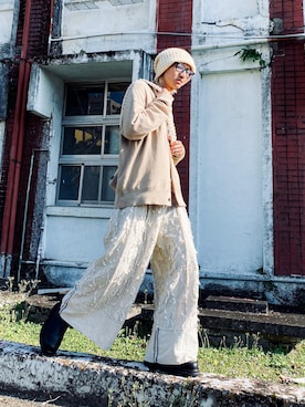 「INHERIT（インヘリット）のアイテム（ジャケット/アウター）」を使った、GigaLiuさん（メンズ・173cm）の夏コーディネート