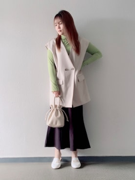 ストレッチハイウエストマーメイドスカート 259460を使った人気