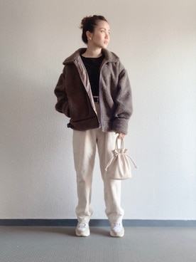 Miki yamaokaさん（レディース・150cm）の冬コーディネート