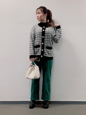 Miki yamaokaさんの（AZUL by moussy | アズールバイマウジー）を使ったコーディネート