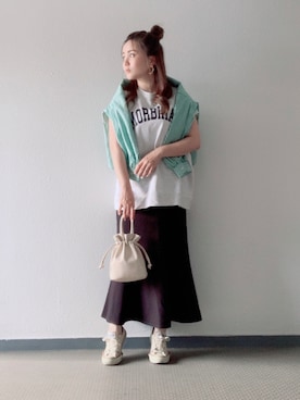 Miki yamaokaさん（レディース・150cm）の夏コーディネート