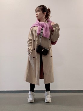 Miki yamaokaさん（レディース・150cm）の冬コーディネート