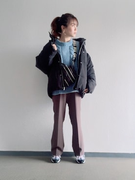 Miki yamaokaさん（レディース・150cm）の冬コーディネート