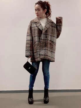 Miki yamaokaさん（レディース・150cm）の冬コーディネート