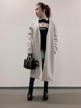 Miki yamaokaさん（レディース・150cm）の冬コーディネート