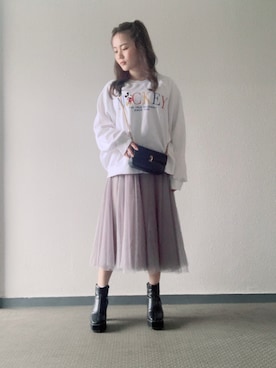 Miki yamaokaさん（レディース・150cm）の春コーディネート