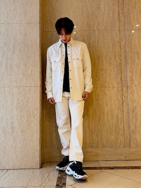 「DIESEL（ディーゼル）のアイテム（シャツ/ブラウス）」を使った、KOICHIさん（メンズ・177cm）の春コーディネート