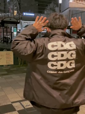 「CDG（シーディージー）のアイテム（ジャケット/アウター）」を使った、renさん（メンズ・167cm）の冬コーディネート