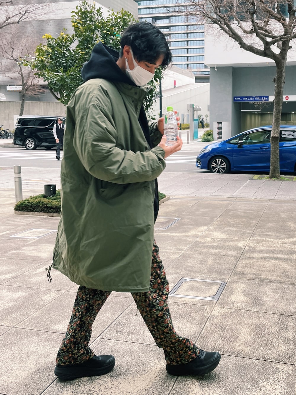 ビームスプラス　ブラック モッズコート BEAMS（ビームス）の「BEAMS / 中綿 ウール モッズ コート