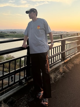 「アイテム（サンダル）」を使った、ゆーきさん（メンズ・181cm）の夏コーディネート
