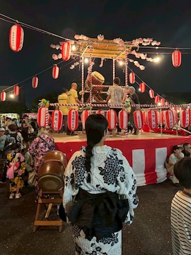 「アイテム（水着/着物・浴衣）」を使った、ヒさん（レディース・158cm）の秋コーディネート