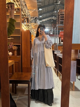 「JOURNAL STANDARD（ジャーナルスタンダード）のアイテム（ワンピース）」を使った、ヒさん（レディース・158cm）の秋コーディネート