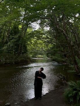 「YELLOWS PLUS（イエローズプラス）のアイテム」を使った、ヒさん（レディース・158cm）の秋コーディネート